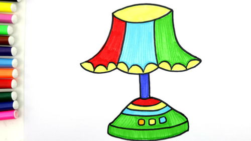 漂亮可爱的小台灯简笔画